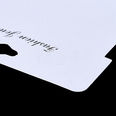 Rectangle Paper Hair Tie Display Cards AJEW-A052-05-1
