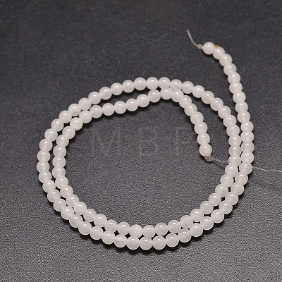 Natural White Jade Round Bead Strands X-G-P072-08-6mm-1