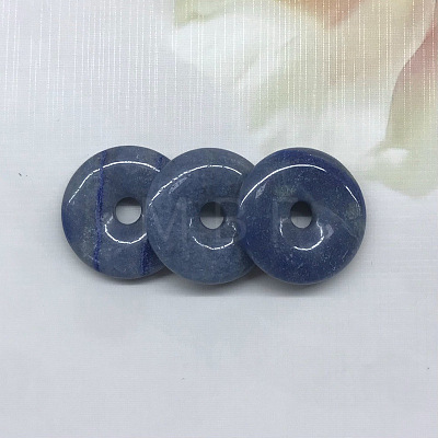 Natural Blue Aventurine(Dyed & Heated) Pendants G-WH0016-54C-1