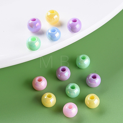 Opaque Acrylic Beads X-MACR-S370-D6mm-M1-1