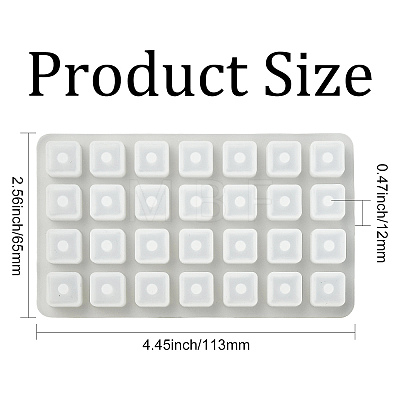 Perforated Dropper Cube 26 English Letter Bead Making Silicone Mold ST-CJ0043-040-1