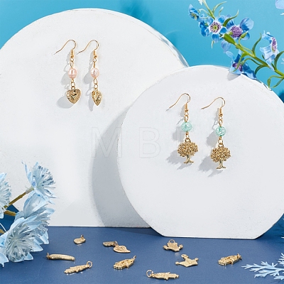 SUNNYCLUE 18Pcs 9 Styles Alloy Pendants FIND-SC0001-50-1