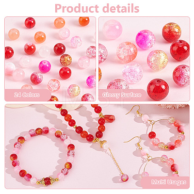   552Pcs 24 Styles Glass Beads GLAA-PH0003-18-1