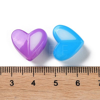 Two Tone Opaque Acrylic Beads X-SACR-I005-05D-1