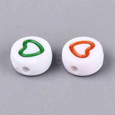 Opaque Acrylic Beads AC-N167-02-M01-1