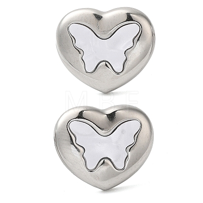 Non-Tarnish 304 Stainless Steel Stud Earrings EJEW-U001-05P-01-1