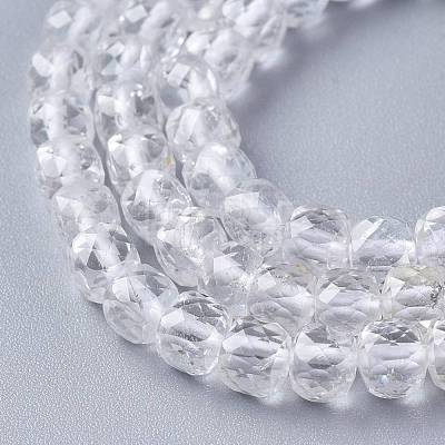 Natural Topaz Crystal Beads Strands G-E560-A26-1