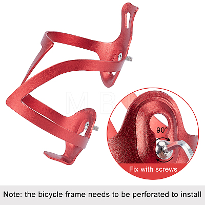 Aluminum Alloy Bicycle Drink Water Bottle Cup Holder Cage AJEW-WH0143-30C-1