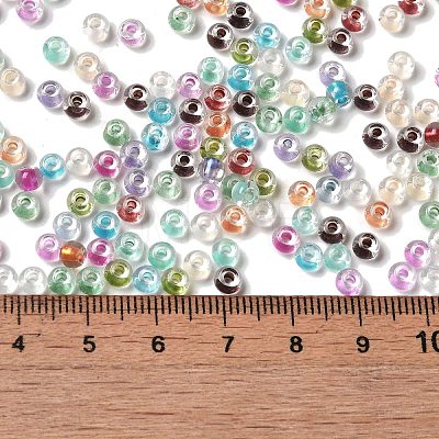 6/0 Transparent Colours Glass Seed Beads SEED-P006-01A-07-1