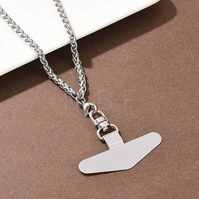 304 Stainless Steel Universal Phone Tether Tabs NJEW-D342-01P-1