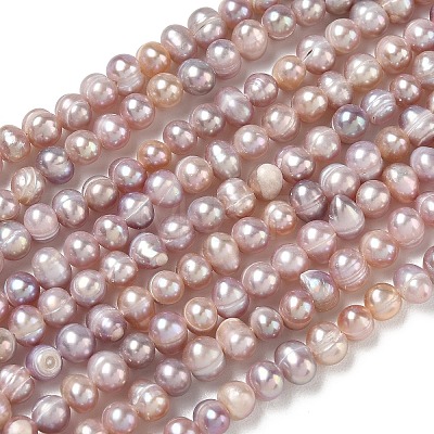Natural Cultured Freshwater Pearl Beads Strands PA-CBAC463-10-1