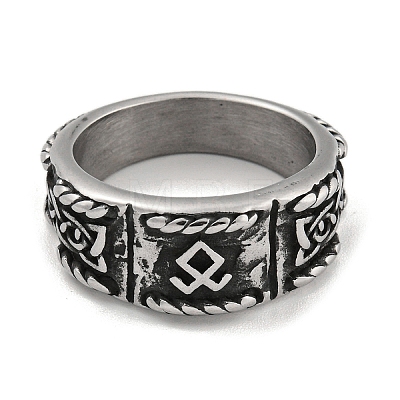 304 Stainless Steel Ring RJEW-B055-04AS-01-1