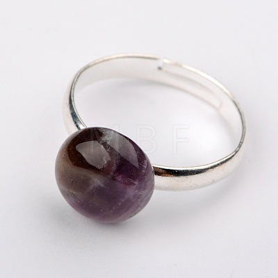 Natural Gemstone Rings RJEW-JR00105-1