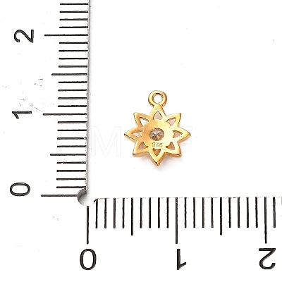 925 Sterling Silver Clear Cubic Zirconia Star Charms STER-U009-06G-02-1