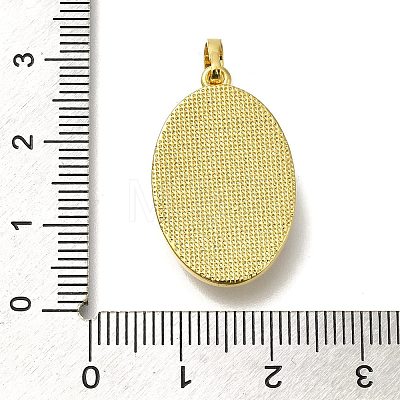 Brass Pave Shell Birth Flower Pendants FIND-I040-04F-1