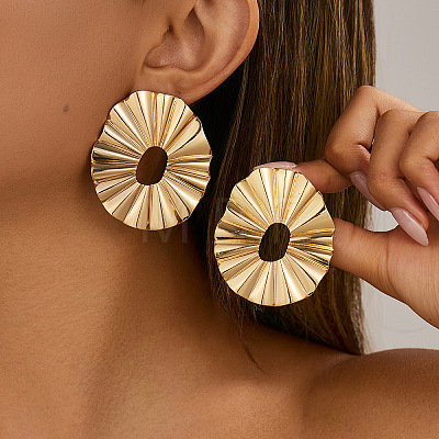 Alloy & Iron Stud Earrings FS-WGF0711-05-1