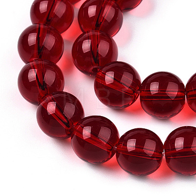 Transparent Glass Beads Strands GLAA-T032-T8mm-20-1