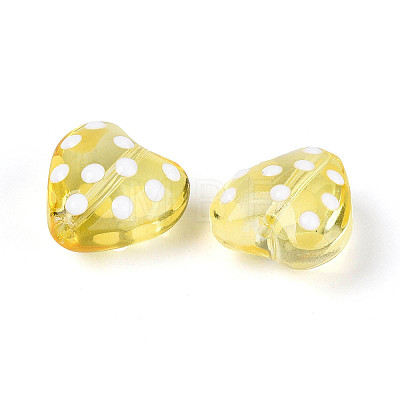 Transparent Glass Enamel Beads Strands GLAA-N061-10A-1