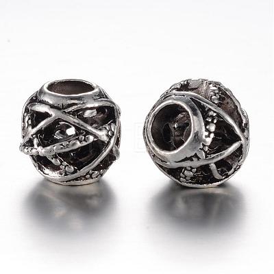 Alloy European Beads PALLOY-P113-04-1