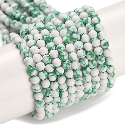 Synthetic Turquoise Beads Strands G-U004-02L-1