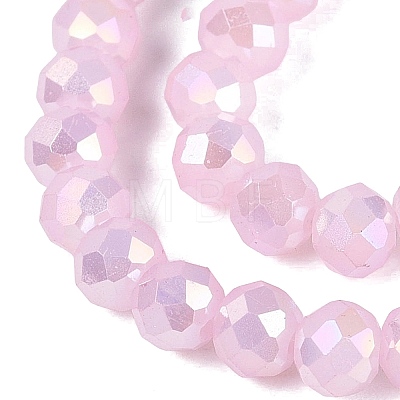 Baking Electroplate Glass Beads Strands DGLA-A039-J4mm-B26-1