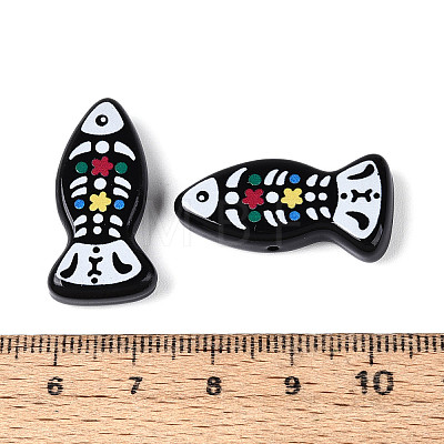 Printed Opaque Resin Beads RESI-N043-22A-1