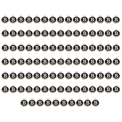 Golden Plated Enamel Alloy Charms ENAM-SZ0001-26B-B-1