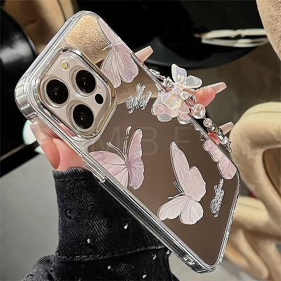 Ins mirror Butterfly Cartoon Shell TPU Plastic Mobile Phone Cover PW-WGD834D-02-1