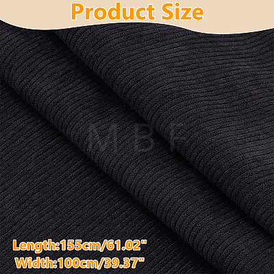 Corduroy Kintted Rib Fabric DIY-WH0491-68C-1