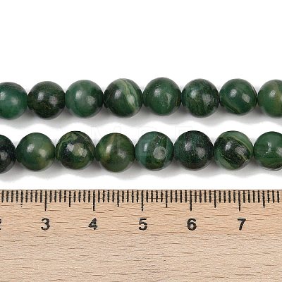  Natural African Jade Beads Strands G-K091-4mm-1