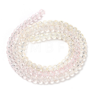 Transparent Painted Glass Beads Strands DGLA-A034-T3mm-A25-1