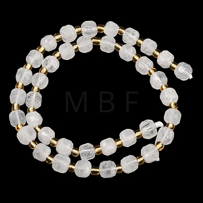 Natural Rainbow Moonstone Beads Strands G-Z147-A01-02-1