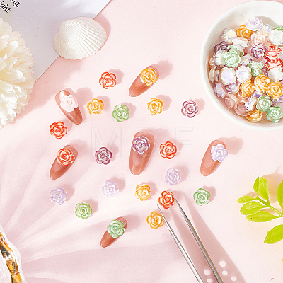100Pcs Luminous Opaque Resin Decoden Cabochons MRMJ-SP0001-29-1