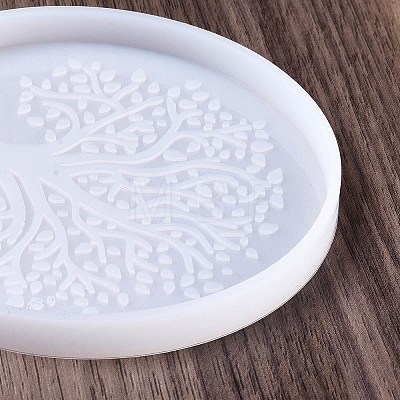 Tree of Life DIY Silicone Coaster Molds DIY-E073-03A-1