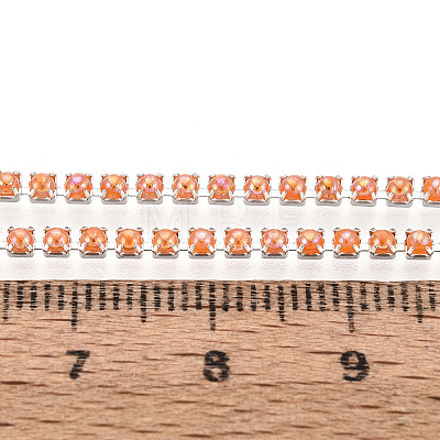 Iron & ABS Imitation Pearl Cup Chains CH-T007-01A-08-1