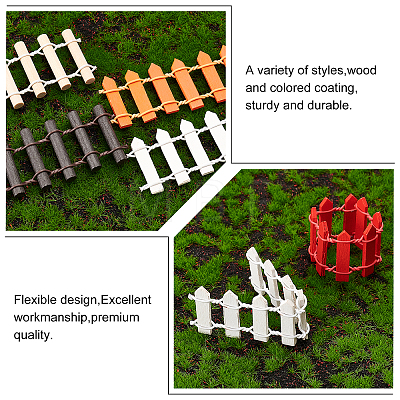 AHADERMAKER Wooden Microcosmic Artificial Fences DJEW-GA0001-30-1