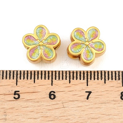 Alloy Enamel Beads ENAM-D318-01G-05-1