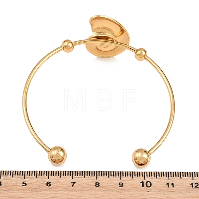 Ocean Theme 304 Stainless Steel Cuff Bangles SA-Z002-02G-03-1