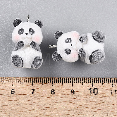 Flocky Animal Resin Pendants FIND-S001-06Q-1