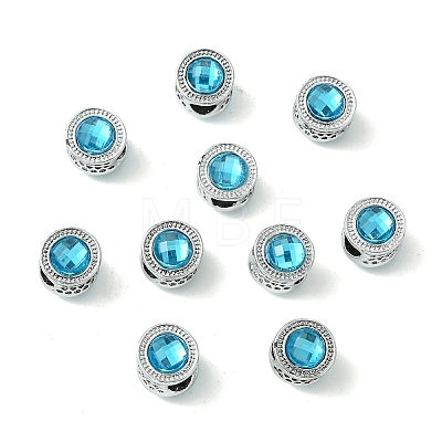 Alloy Acrylic European Beads FIND-YWC0011-04A-1