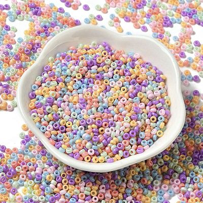 Baking Paint Glass Seed Beads SEED-P006-03A-18-1