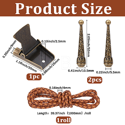 DIY Flower Bolo Tie Making Kit DIY-GF0014-25B-1