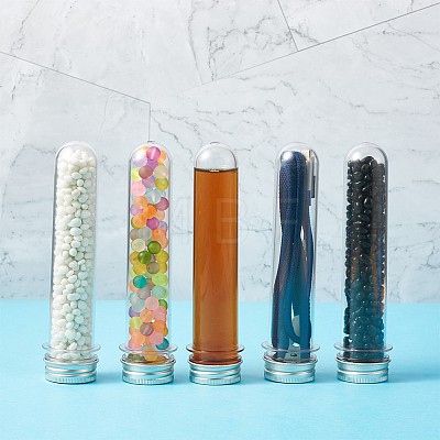 Yilisi Clear Tube Plastic Bead Containers CON-YS0001-01-1