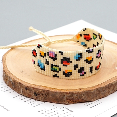 Miyuki Seed Braided Bead Bracelet BJEW-P269-36-1