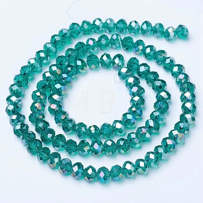 Electroplate Glass Beads Strands EGLA-A034-T4mm-B04-1