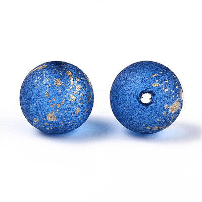 Baking Paint Glass Beads DGLA-N014-8mm-01A-1