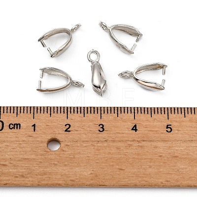Grade AA Brass Ice Pick Pinch Bails for Pendant Making X-KK-M008-b-06P-NR-1