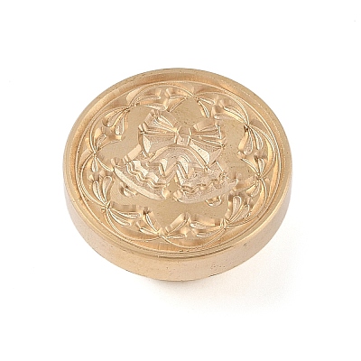 Christmas Series Wax Seal Brass Stamp Head AJEW-Z031-04G-15-1