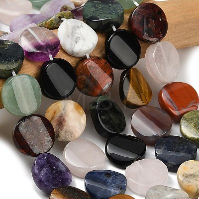 Natural Mixed Gemstone Beads Strands G-D354-B01-1