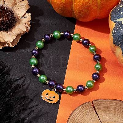 Alloy Enamel Charm Bracelets BJEW-JB10851-05-1